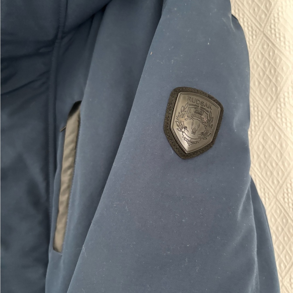 RUDSAK Navy Bomber Jacket. - Picture 5 of 11